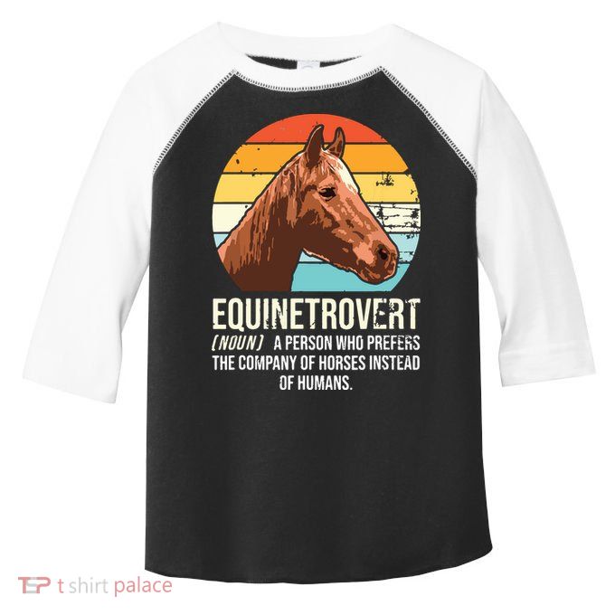 Horse Horse Lover Tee Equestrian Tee Retro Horse Toddler Fine Jersey T-Shirt