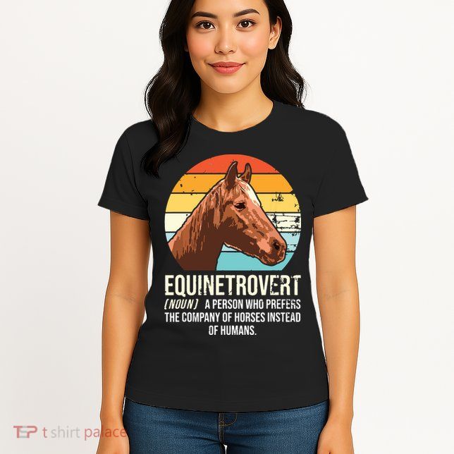 Horse Horse Lover Tee Equestrian Tee Retro Horse Womens T-Shirt