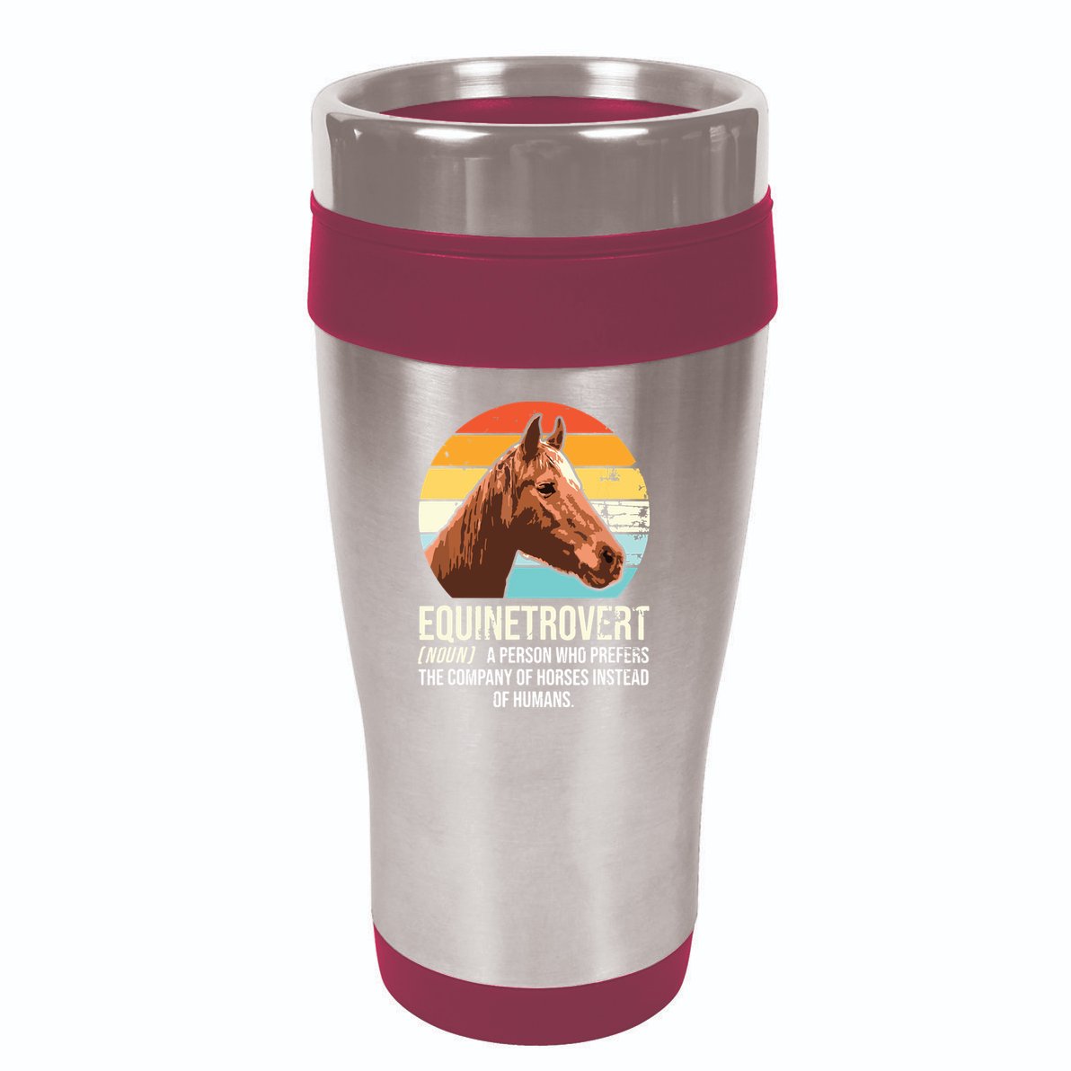 Horse Horse Lover Tee Equestrian Tee Retro Horse 16oz Travel Tumbler
