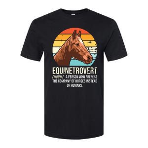 Horse Horse Lover Tee Equestrian Tee Retro Horse Softstyle CVC T-Shirt