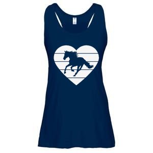 Horse Heart Love Horseback Equestrian Riding Cuten Girl Women Ladies Essential Flowy Tank