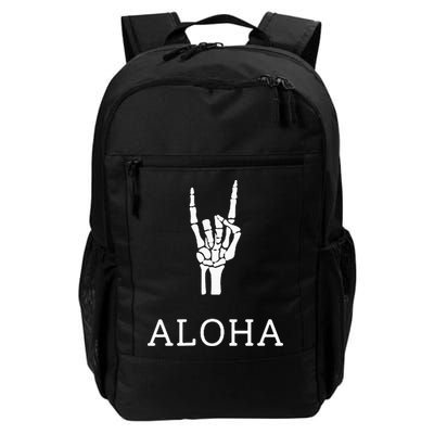 Halloween Hang Loose Skeleton Shaka Aloha – Over Left Breast Backpack
