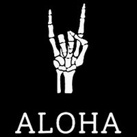 Halloween Hang Loose Skeleton Shaka Aloha – Over Left Breast Zip Tote Bag