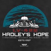Hadley’S Hope Lv 426 Pre Distessed Aliens 7 Panel Mesh Trucker Snapback Hat
