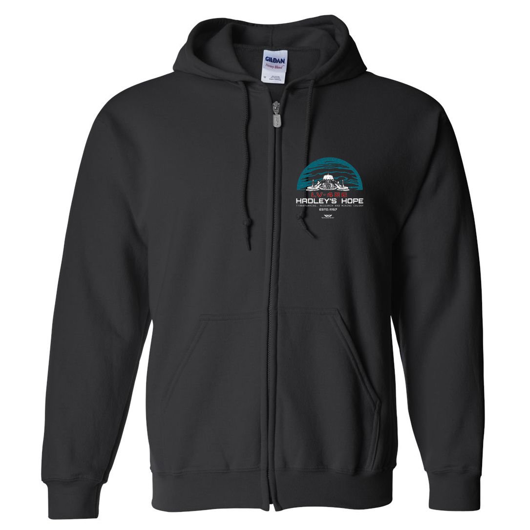 Hadley’S Hope Lv 426 Pre Distessed Aliens Full Zip Hoodie