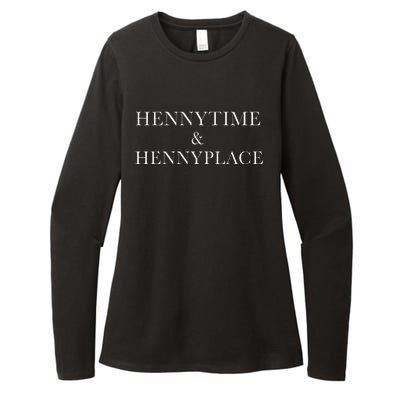 Hennytime Hennyplace Label Womens CVC Long Sleeve Shirt