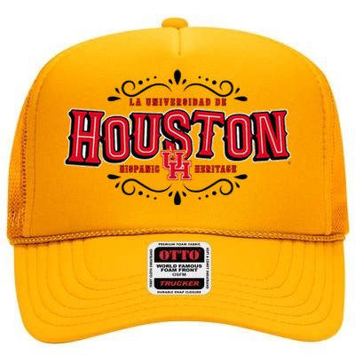 Hispanic Heritage La Universidad De Houston Houston Coogs High Crown Mesh Back Trucker Hat