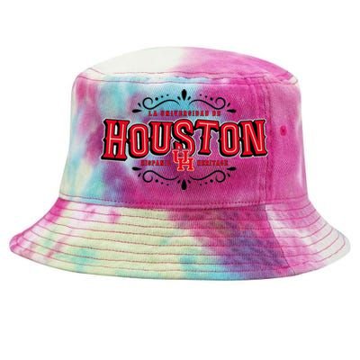 Hispanic Heritage La Universidad De Houston Houston Coogs Tie-Dyed Bucket Hat