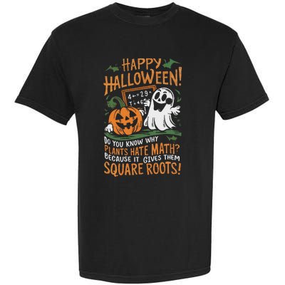 Happy Halloween Math Teacher Scientist Funny Design Garment-Dyed Heavyweight T-Shirt