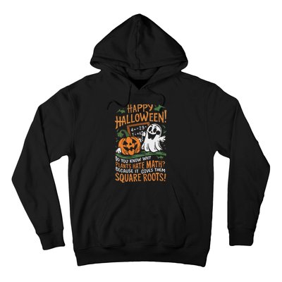 Happy Halloween Math Teacher Scientist Funny Design Hoodie