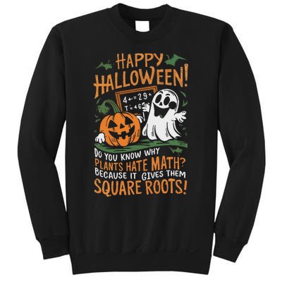 Happy Halloween Math Teacher Scientist Funny Design Sweatshirt