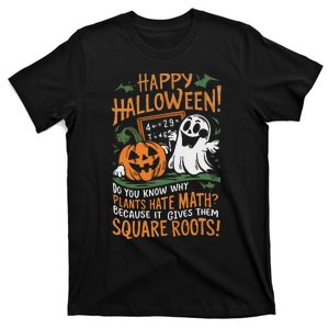 Happy Halloween Math Teacher Scientist Funny Design T-Shirt