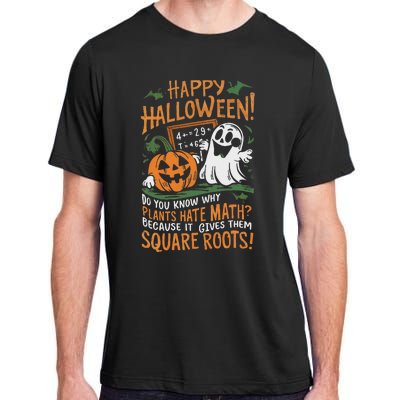 Happy Halloween Math Teacher Scientist Funny Design Adult ChromaSoft Performance T-Shirt