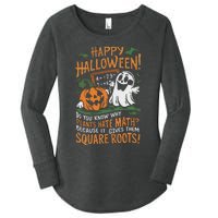 Happy Halloween Math Teacher Scientist Funny Design Women's Perfect Tri Tunic Long Sleeve Shirt