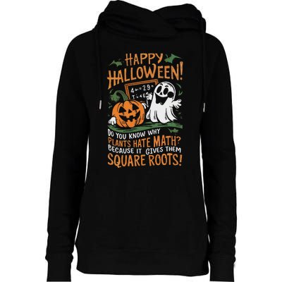 Happy Halloween Math Teacher Scientist Funny Design Womens Funnel Neck Pullover Hood