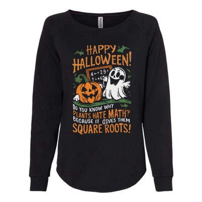 Happy Halloween Math Teacher Scientist Funny Design Womens California Wash Sweatshirt