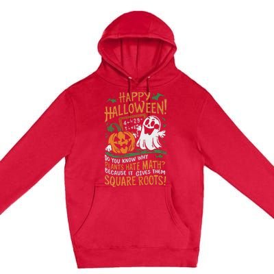 Happy Halloween Math Teacher Scientist Funny Design Premium Pullover Hoodie