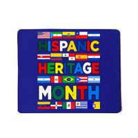 Hispanic Heritage Month Flags All Countries Flag Heart Hands Mousepad