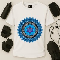 Happy Hanukkah Mandalla Star Of David Menorah Performance Shirt