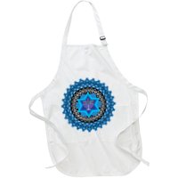 Happy Hanukkah Mandalla Star Of David Menorah Apron