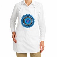 Happy Hanukkah Mandalla Star Of David Menorah Apron