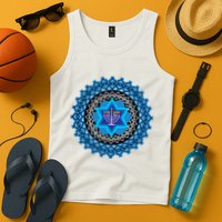 Happy Hanukkah Mandalla Star Of David Menorah Tank Top