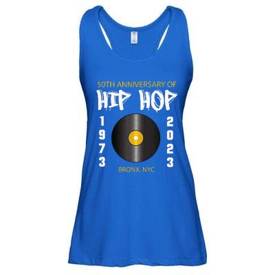 Hip Hop Music Is 50 50th Anniversary Retro Ladies Essential Flowy Tank