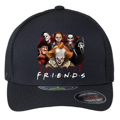 Halloween Horror Movie Characters Jason Es Chucky Freddy Flexfit Unipanel Trucker Cap