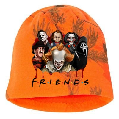 Halloween Horror Movie Characters Jason Es Chucky Freddy Kati - Camo Knit Beanie