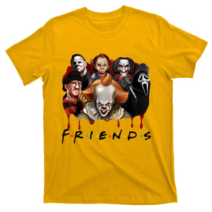 Halloween Horror Movie Characters Jason Es Chucky Freddy T-Shirt