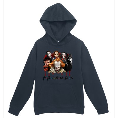 Halloween Horror Movie Characters Jason Es Chucky Freddy Urban Pullover Hoodie