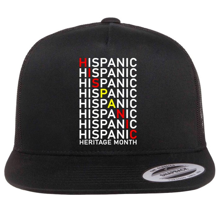 Hispanic Heritage Month Flat Bill Trucker Hat