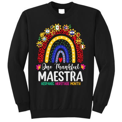 Hispanic Heritage Month Teacher Latina Countries Flags Tall Sweatshirt