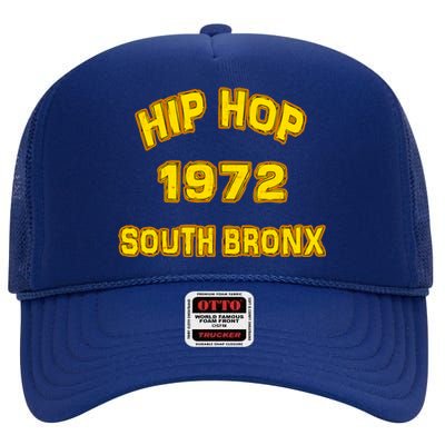 Hip Hop Music Bronx 1972 Ny City Gym Style Hiphop Graffiti Gift High Crown Mesh Back Trucker Hat