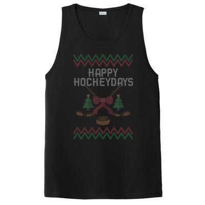 Happy Hockeydays Merry Christmas Xmas Day December 25 Hockey Gift PosiCharge Competitor Tank