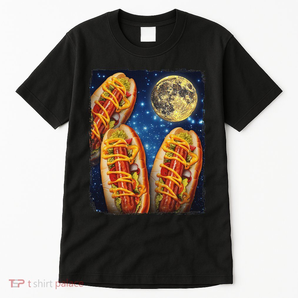 Hotdogs Howling Moon Hot Dogs Moon Tall T-Shirt