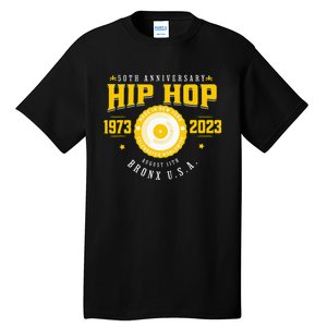 Hip Hop Music 50th Anniversary Musician Birthday Born Day Tall T-Shirt