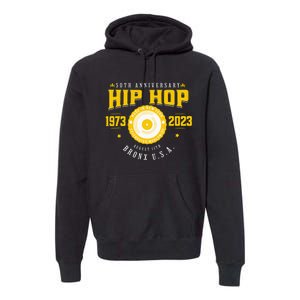 Hip Hop Music 50th Anniversary Musician Birthday Born Day Premium Hoodie