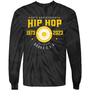 Hip Hop Music 50th Anniversary Musician Birthday Born Day Tie-Dye Long Sleeve Shirt