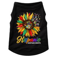 Hispanic Heritage Month Sunflowers Flags Doggie Tank