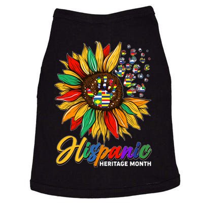 Hispanic Heritage Month Sunflowers Flags Doggie Tank