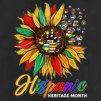 Hispanic Heritage Month Sunflowers Flags Trucker Hat