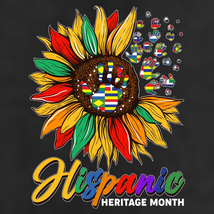 Hispanic Heritage Month Sunflowers Flags Trucker Hat