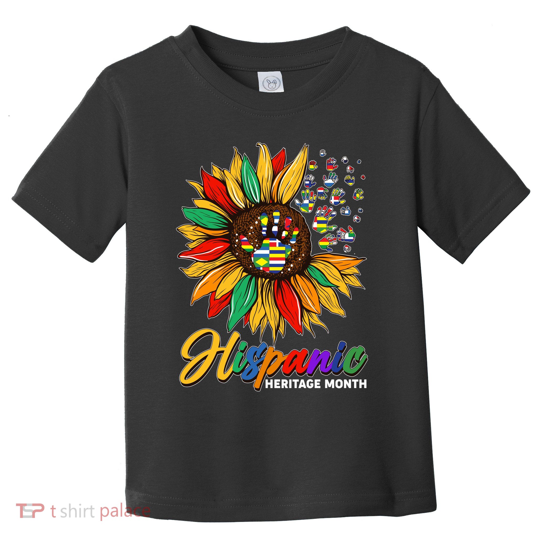 Hispanic Heritage Month Sunflowers Flags Toddler T-Shirt
