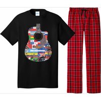 Hispanic Heritage Month All Countries Retro Acoustic Guitar Pajama Set