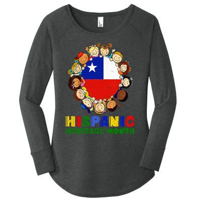 Hispanic Heritage Month Chile Women's Perfect Tri Tunic Long Sleeve Shirt