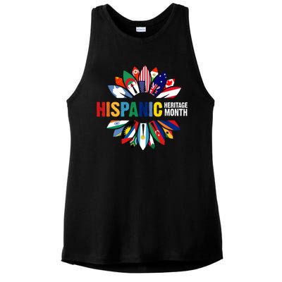 Hispanic Heritage Month Counties United Ladies PosiCharge Tri-Blend Wicking Tank