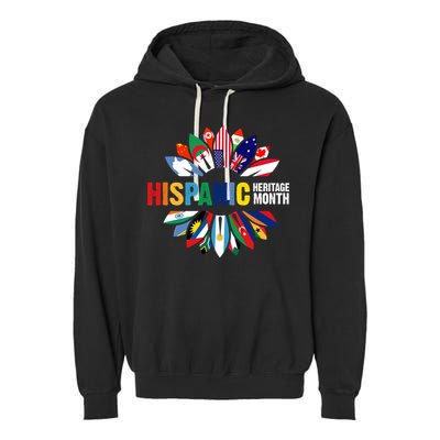 Hispanic Heritage Month Counties United Garment-Dyed Fleece Hoodie