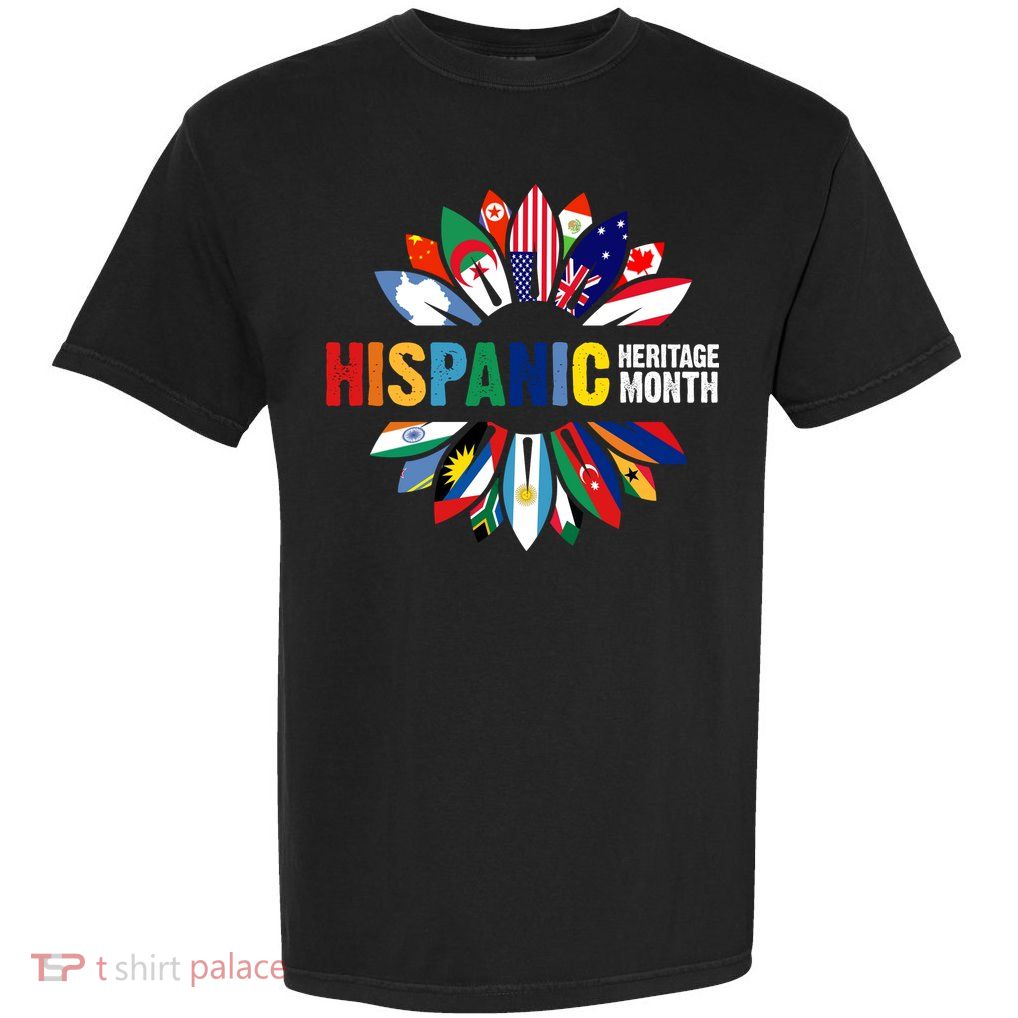 Hispanic Heritage Month Counties United Garment-Dyed Heavyweight T-Shirt