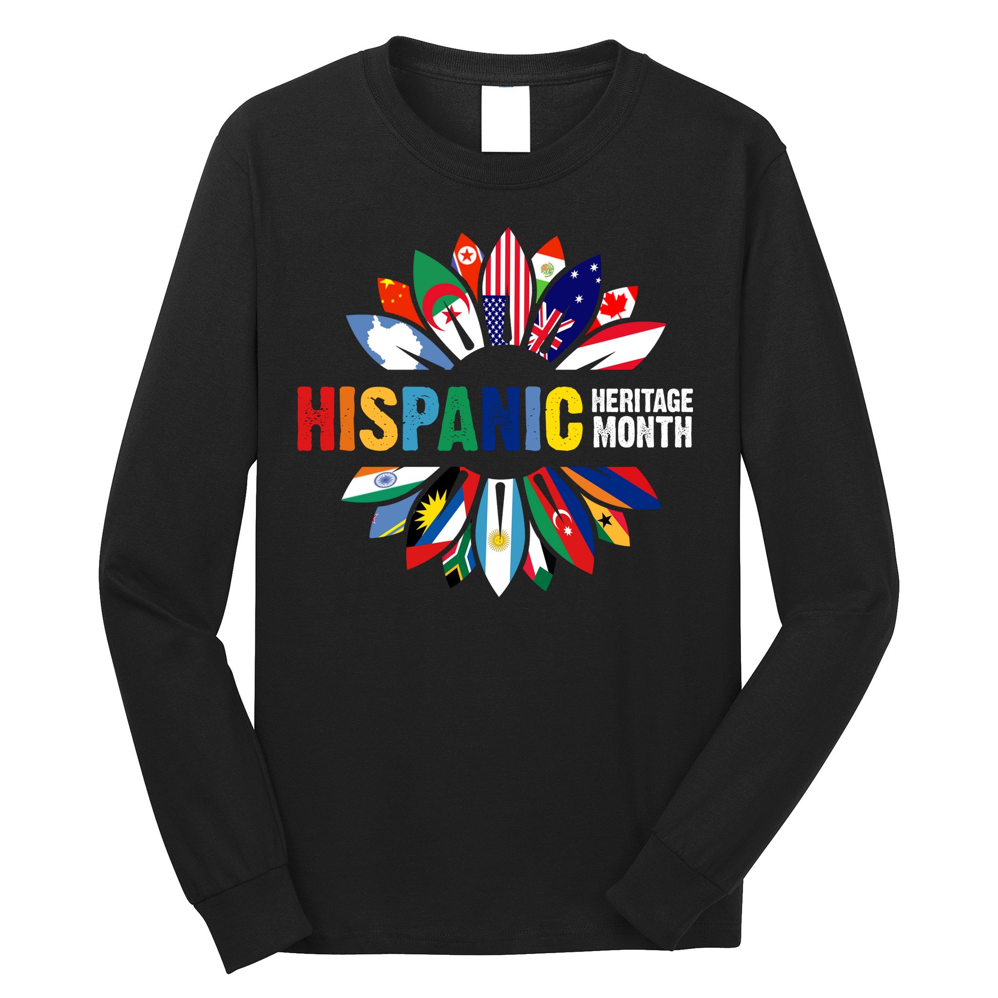 Hispanic Heritage Month Counties United Long Sleeve Shirt